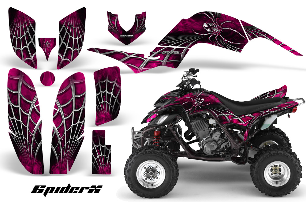 Yamaha Raptor 660 Graphics Kit SpiderX Pink